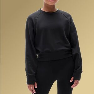 Athleta Girl All Day Crew Neck Fleece Lined Casual Wear Sweat Shirt Women's XS